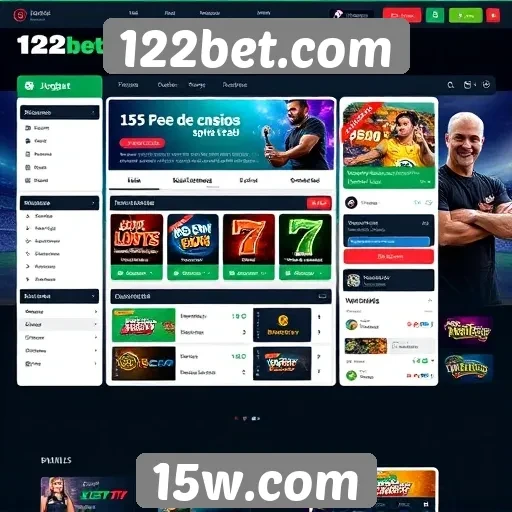 Interface e usabilidade do site 122bet.com para jogadores